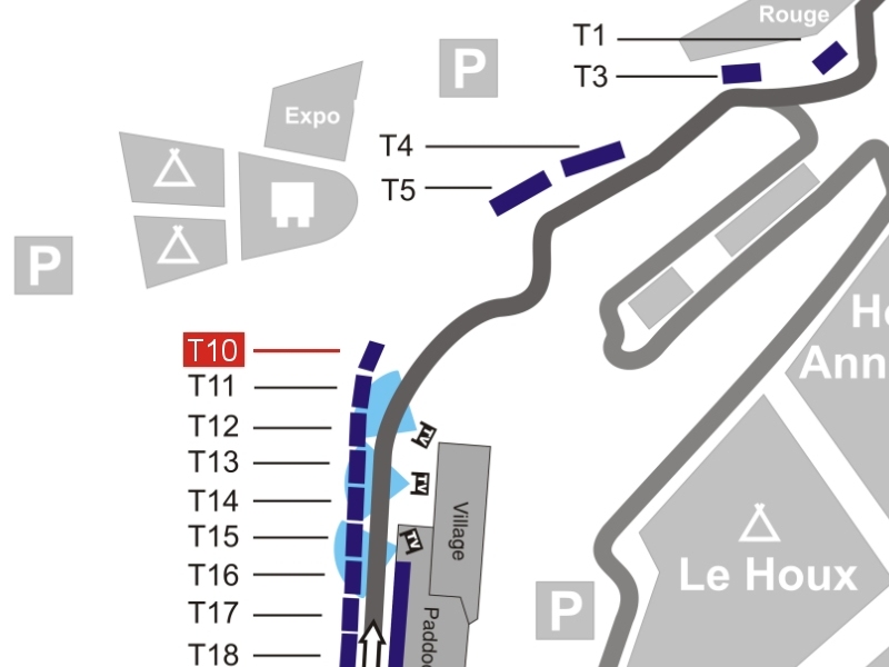 Tribüne 10 Siko Lageplan
