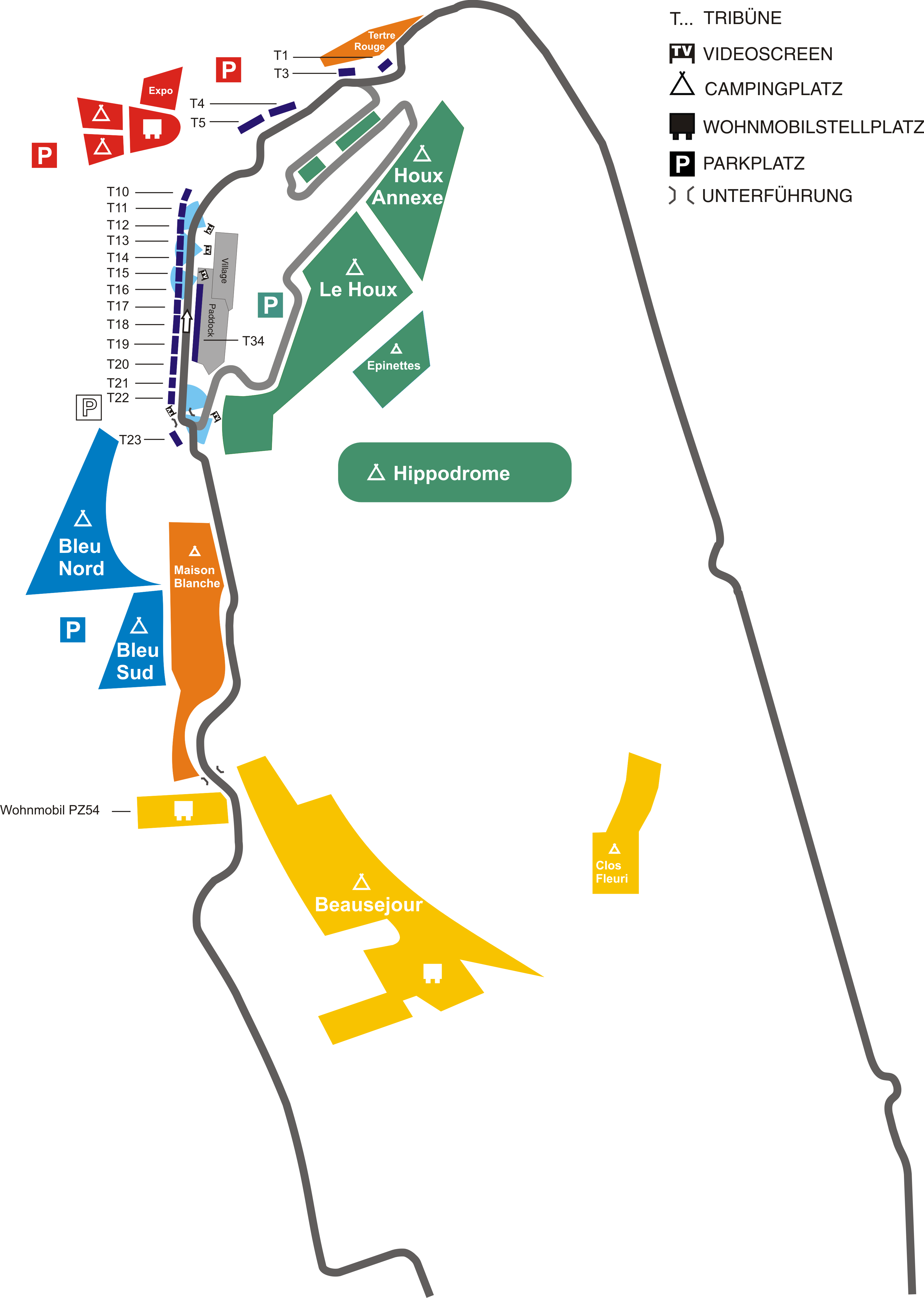 Le Mans Geländeplan